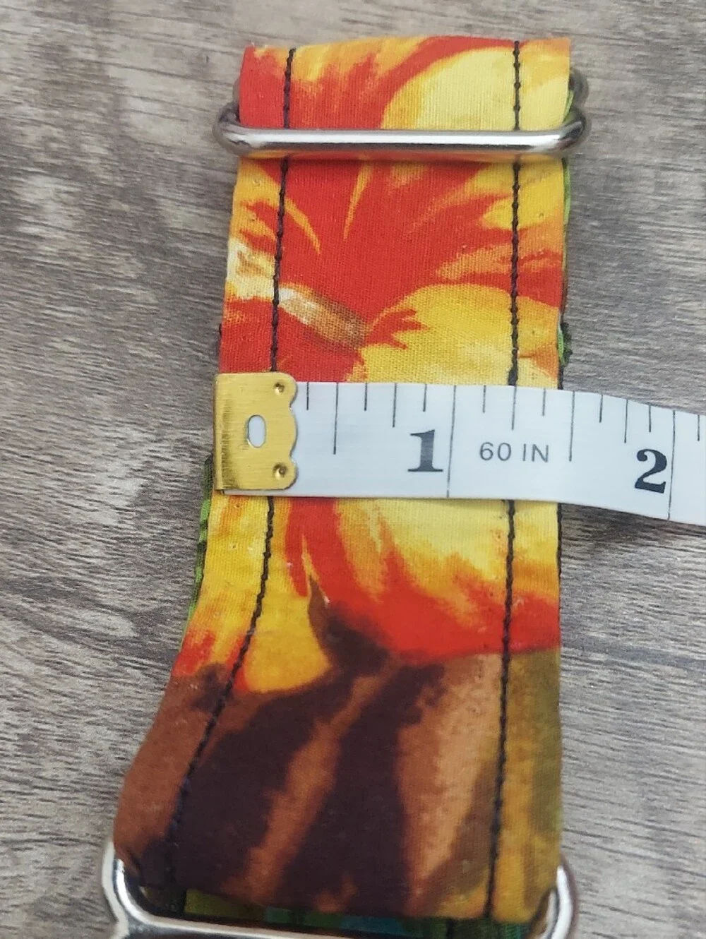 Custom Martingale Dog Collar Hawaiian Tropical Hibiscus 1.5